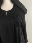 Muslin Women   s Jalabiya Dubai Turkey Abaya Dress  Black