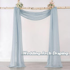 Sheer Scarf Curtain For Bedroom - Window Topper Valance Voile Panel Classic For 