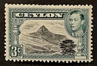 Travelstamps  1942 Ceylon Stamps Sg 279d - 12 X 12 1 2 Perf 3c Kgvi Mint Mogh