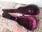 Vintage 1970 s Gibson Les Paul Purple Lining Guitar Case 4 Latches No Logo