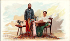 1892 Singer Sewing Machine Ceylon Cultural Costumes Victorian Trade Card