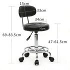 Rolling Garage Stool Adjustable Mechanic Work Shop Seat Salon Swivel Chair Black