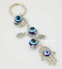 Evil Eye Keychain Hamsa Fatima Hand Protection Charm Key Chain Good Luck Amulet