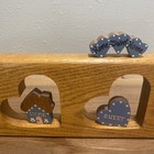 Vintage Wood Heart Cutout Wall Plaque Country Cottagecore Home Sweet Home