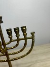 Hanukkah Menorah Jewish Judaica Israel Vintage Brass Chanukah Candle Holder