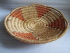 Rare Beautiful Antique   Vintage Handmade Large Polychrome Basket 14 