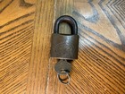 Vtg Brass Sinclair Gas oil Service Station Padlock  7  With Key         C2