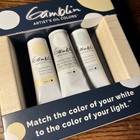 Nib Gamblin White Artist s Oil Colors 3 Pc Professional Quality W  Panel Box New