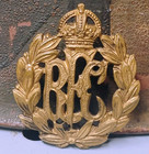 Original British Wwi Rfc Royal Flying Corps Cap Hat Badge Pin Ww1 Brass