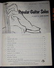 Vtg  Sheet Music Booklet   popular Guitar Solos   14 Pages  Pre-owned  c  1959