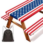 6ft American Flag Picnic Table Cover With Bench Covers Set 250th Anniversary