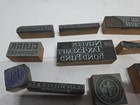 Vintage Lot Of Wood   Metal Letterpress Printers Blocks