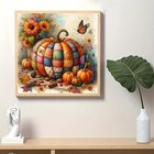 Autumn Pumpkin Butterfly 13 8 Inches X Inches  Fall Sunflower