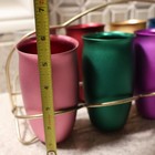 Mirro Vintage Aluminum Tumblers Colored  5 5  Drinking Cups  W carrier