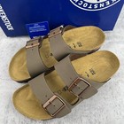 Birkenstock Arizona Birkibuc Mocha Leather Sandals Select Size