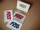 4 Rare Vintage Japan Travel Bureau tourist Association Art Calendars 1955-1958