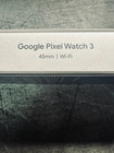 Google Pixel Watch 3 3rd Gen 45mm Wifi Gps Obsidian Matte Black Ga05785-us
