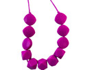 Lil Jumbl Baby Teething Necklace Organic Food Grade Silicone Bpa Free Violet