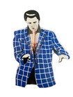 Elvis Presley Pendulum Clock  Swinging Legs  Works  Delitone Movement