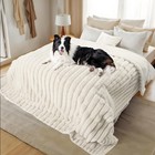 Zakapaws Waterproof Dog Blanket For Bed  Luxury Plush Washable Large Dogs 50 x60