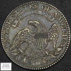 1828 Square Base 2  Small 8s  Small Letters Capped Bust Silver Half Dollar 50c