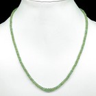 Single Strand Natural Zambian Emerald Necklace Faceted Beads 925 Clasp 18 Inch