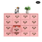 Vintage 4 Pcs Drawer Cabinets Pink 64-drawer Storage Box Storage Cabinet