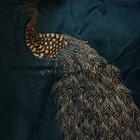 Pier 1 Imports Teal Peacock 18  Square Accent Throw Pillow Beaded And Bejeweled