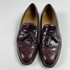 Johnston   Murphy Aristocraft Shoes Mens 10 5 Oxblood Tassel Loafers Made Usa