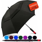 Oversize Golf Umbrella Windproof Double Canopy Automatic Open Rain Protection Us