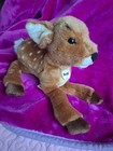 Steiff German Plush Deer Toy Brown Spot Pattern 8  Used