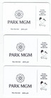 Park Mgm Las Vegas Room Key Card Casino Hotel - Lot Of 3 - Alicia Galer - Back A