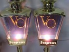 Seagram   s 7 Vo Whiskey Lamp Lighted Wall Hanger 5  X1 7    Sconce Pair