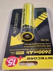1 Pc  Nl186 High Drain Flashlight Battery 3 7v Rechargeable  Li-ion 2600mah
