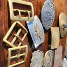 Buckle Assorted Metal Belt Buckles Lot  Square rectangle Vintage