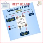 Yqsiyu 3pcs Solid State Relay 25a Dc To Dc Input 3-32v Dc To Output 12-220v Dc 2