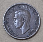 Canada          One  1  Cent Coin 1940  king George Vi   Wartime 
