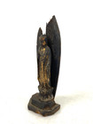 Vintage Japanese Amida Buddha Wood Carving Statue Standing Buddhism Antique Rare