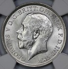1918 Great Britain Silver Florin 2 Shilling Ngc Ms 64