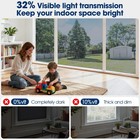 Coavas Privacy Window Film Sun Blocking Heat Control Uv Anti-static Cling Silver