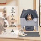 76l Self-cleaning Auto Cat Litter Box  Odor-free  App-controlled  Safety Sensor