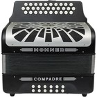 Hohner Compadre Diatonic Accordion - Keys Of E a d - Black Black