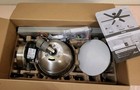 Hunter     52  Anza     Brushed Nickel Ceiling Fan W led Light   Remote      53284