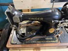 Singer 99 Vintage Original Domestic Sewing Machine Black gold W  Bentwood Case
