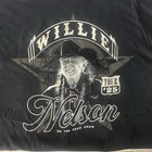 Willie Nelson 2025 Music Tour Black T-shirt On The Road Again Legend Xl Not Worn