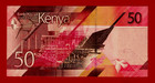 50 Shilingi 2019 Kenya  Unc Note - Signatures  P  N  Njoroge   K  Thugge  p-52a 