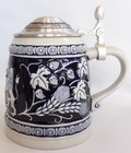 Brewing Tools Cobalt Relief Stein   Made By Gerz