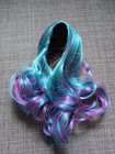 Truly Me 119 Wig E Blue Pink Purple Hair American Girl Doll Custom