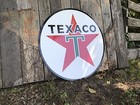 Antique Vintage Old Style Texaco Sign 23  