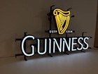 Guinness Led Opti Neon Sign - New In Box   Fast Free Shipping - 25 5  X 14 